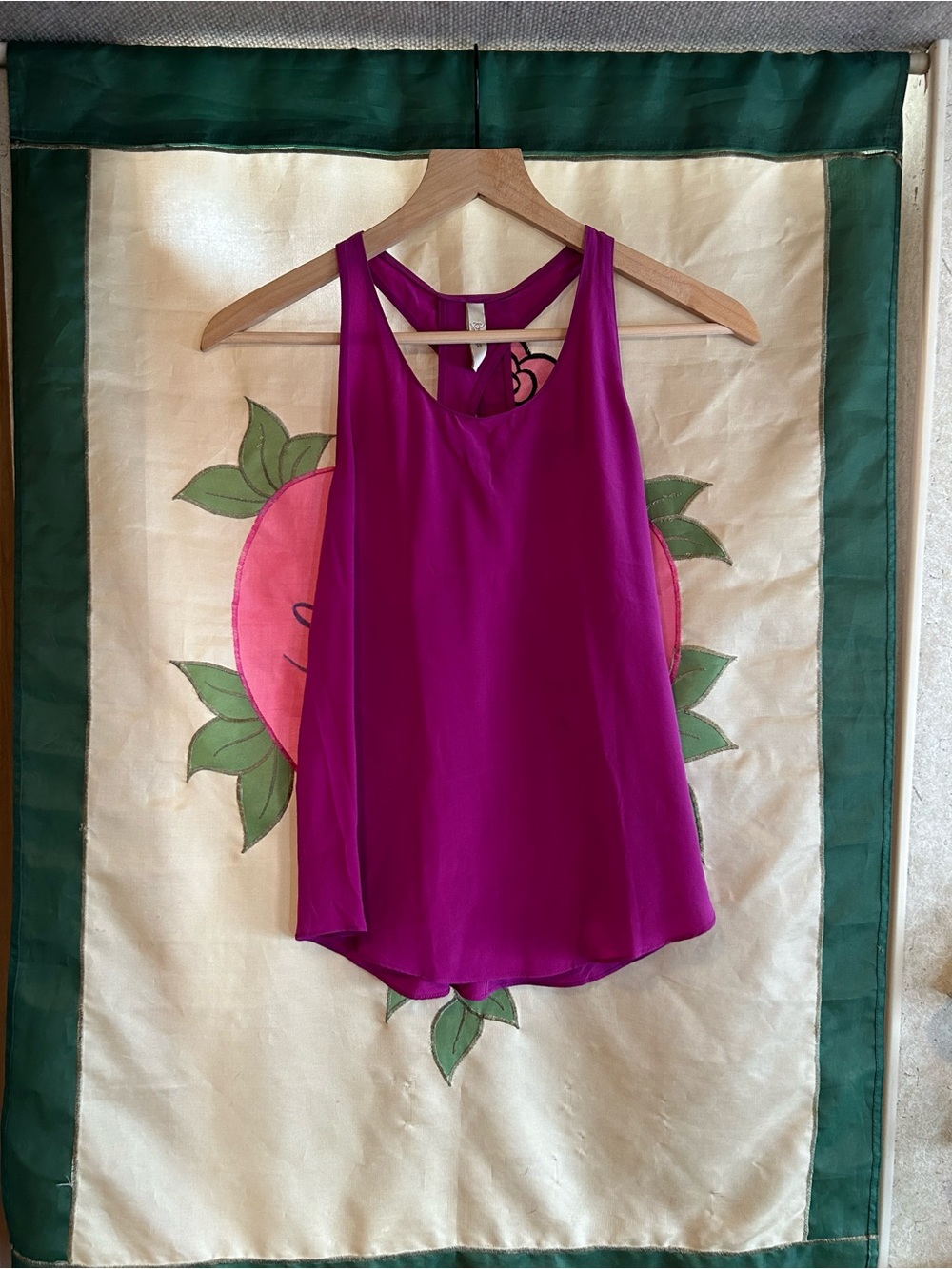 Rory Beca Fuchsia Racerback Silk-Feel Camisole